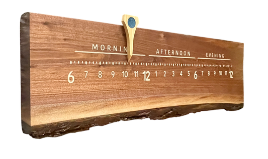 Gideon: 3 foot Walnut / resin letters
