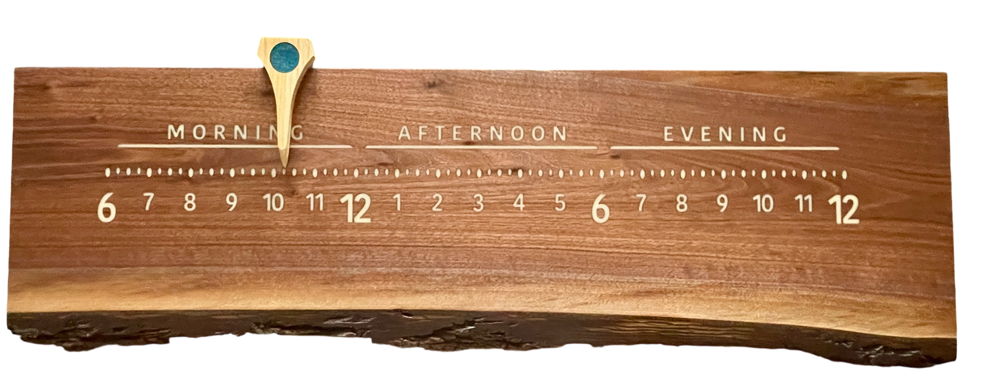 Gideon: 3 foot Walnut / resin letters