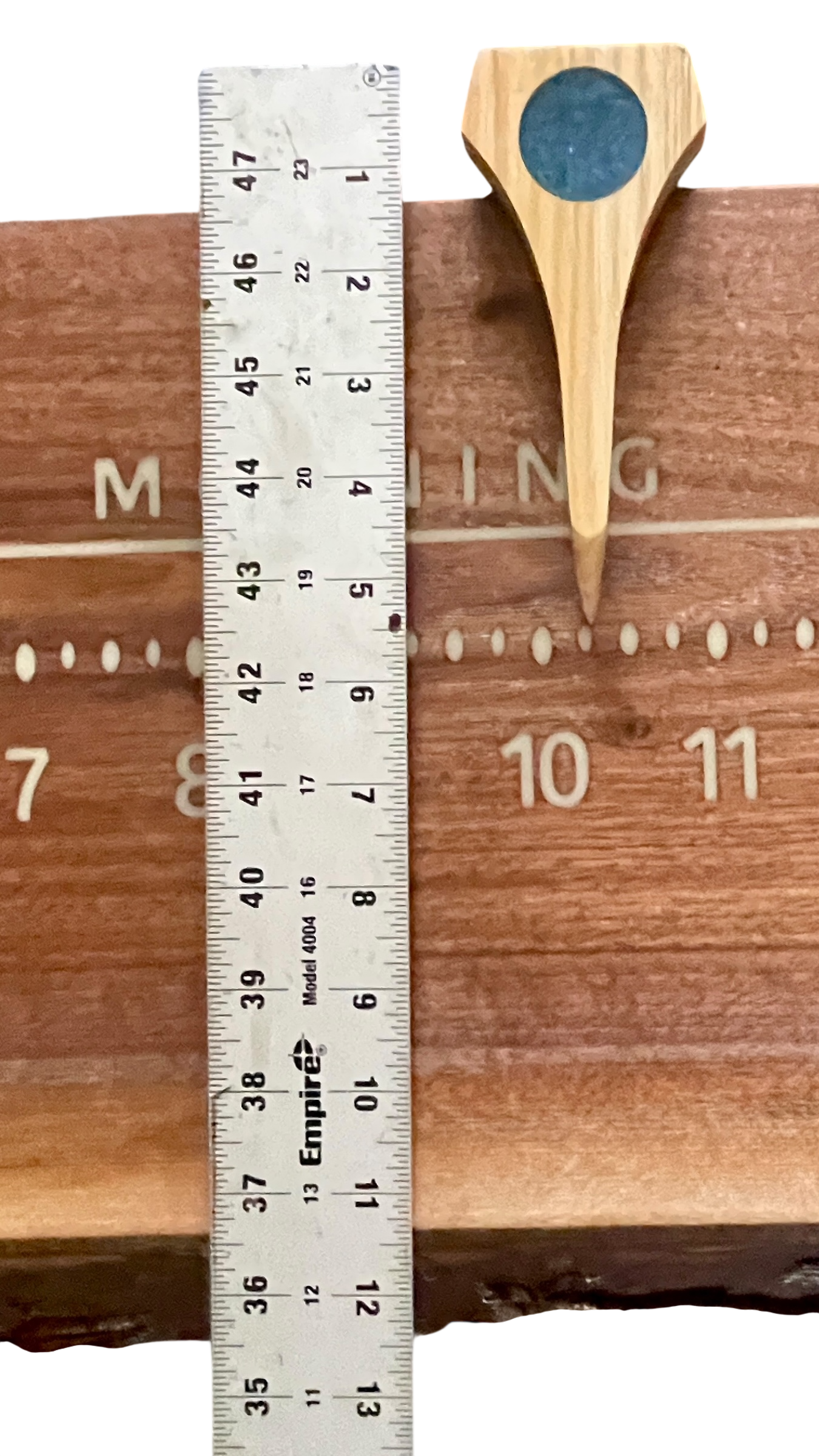 Gideon: 3 foot Walnut / resin letters