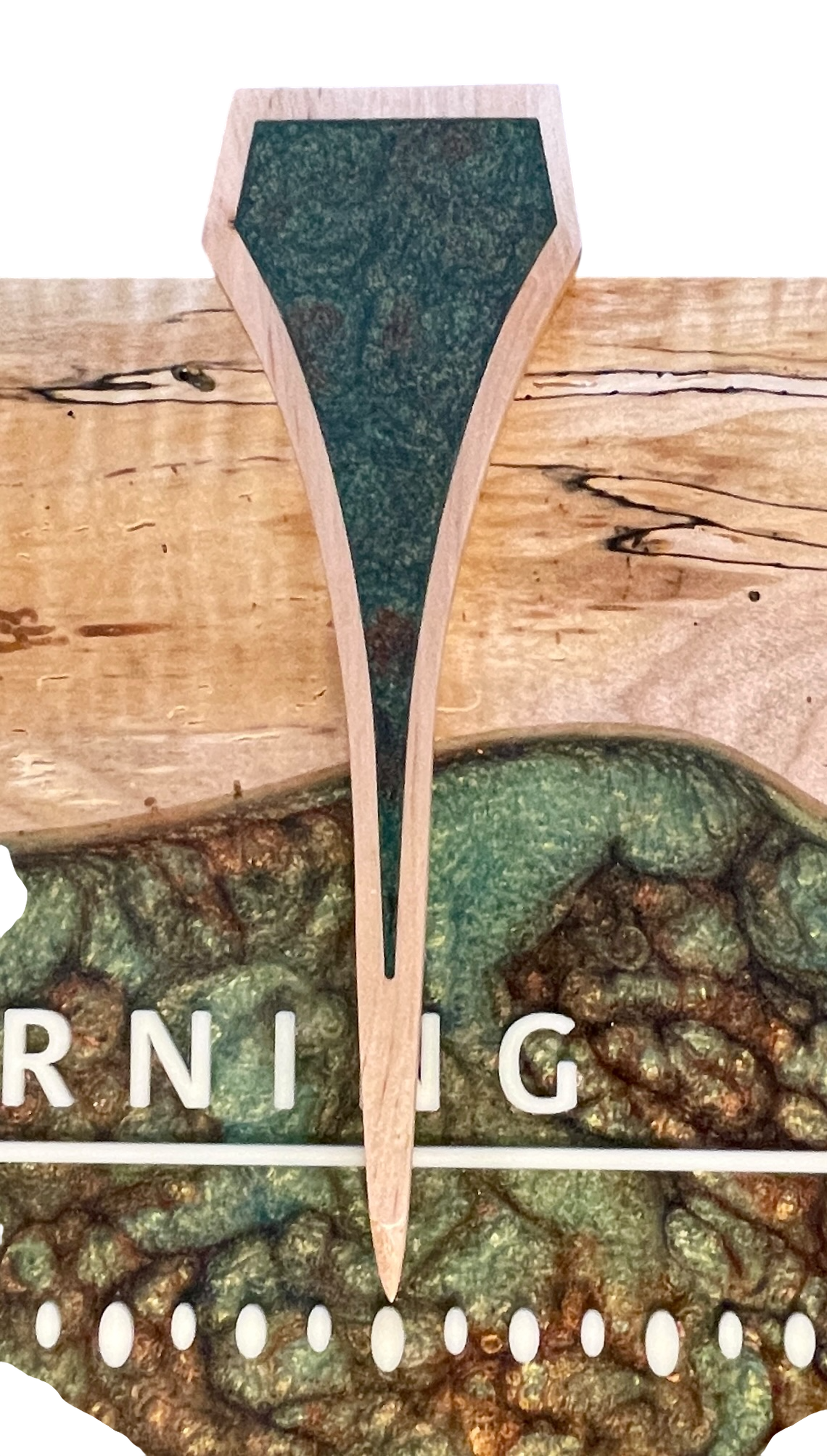 Alain: Spalted Maple Through River 5-foot-1123