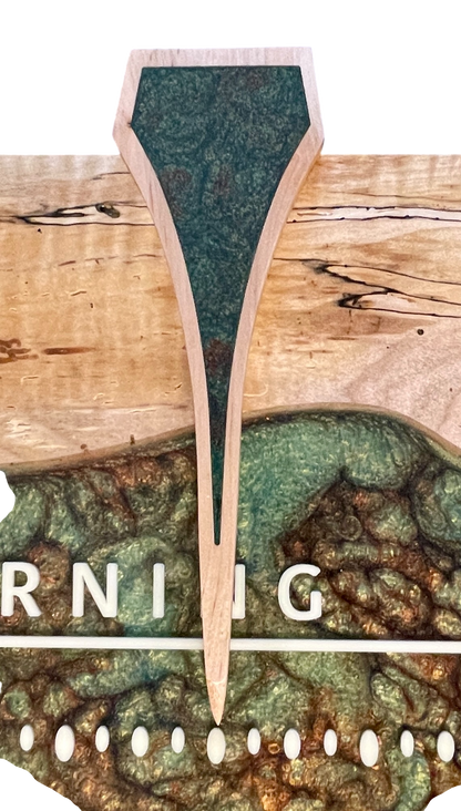 Alain: Spalted Maple Through River 5-foot-1123