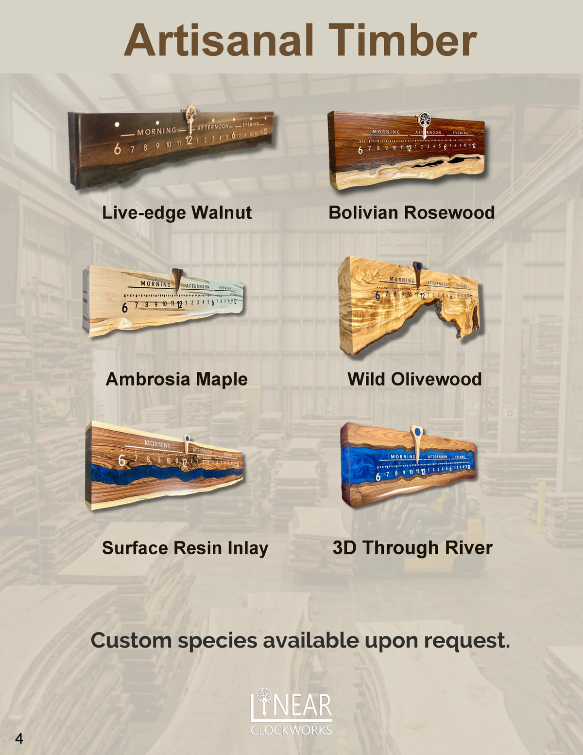 Linear Clockworks Designer Catalog