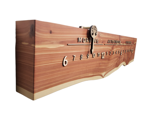 Caesar: 3-foot Cedar/Maple - Linear Clockworks