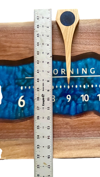 Glinda 4: 3-foot Walnut / Resin through river
