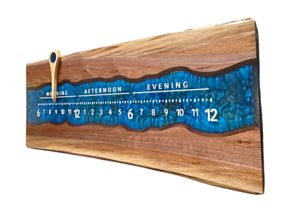 Glinda 4: 3-foot Walnut / Resin through river