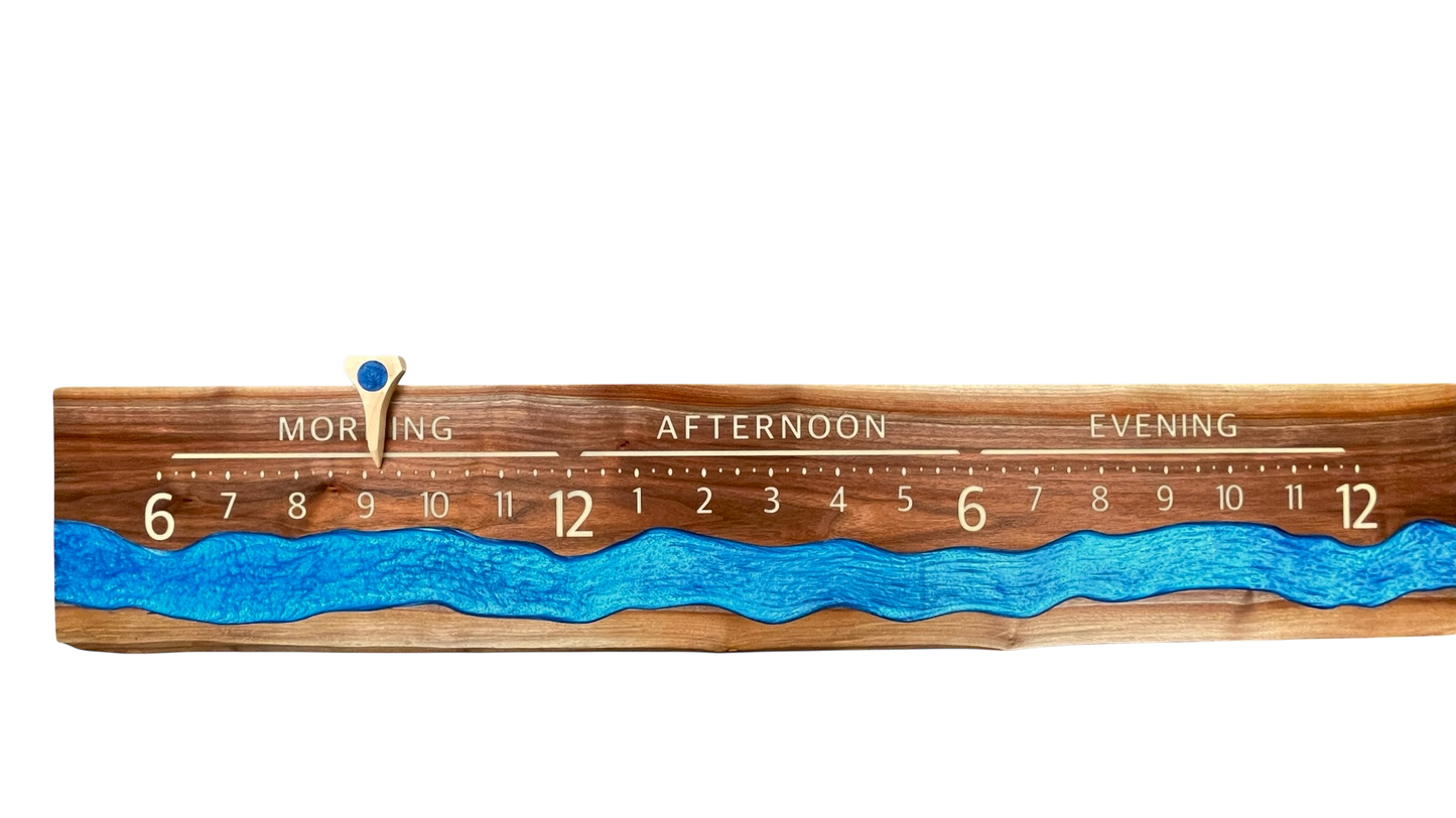 Finlay: 5-foot live edge walnut surface river