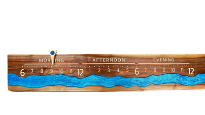 Finlay: 5-foot live edge walnut surface river