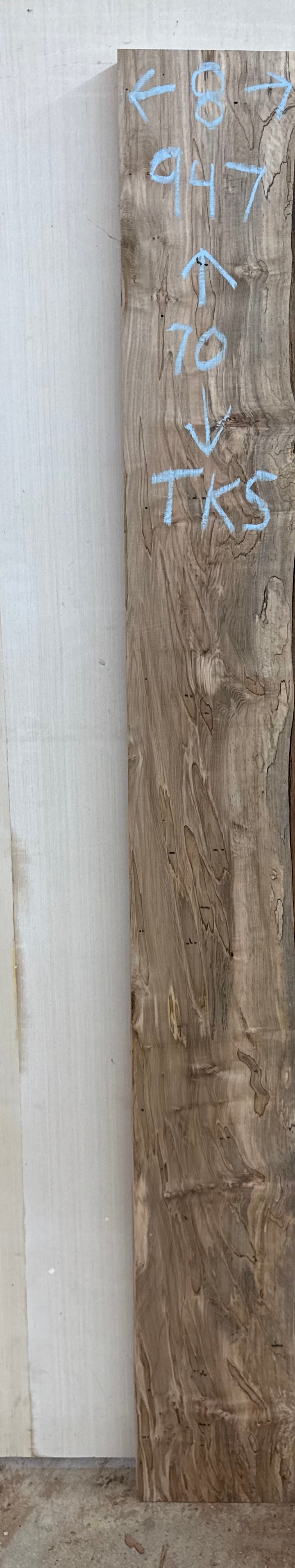 Board 0947: 5 Ft Ambrosia Maple Live Edge