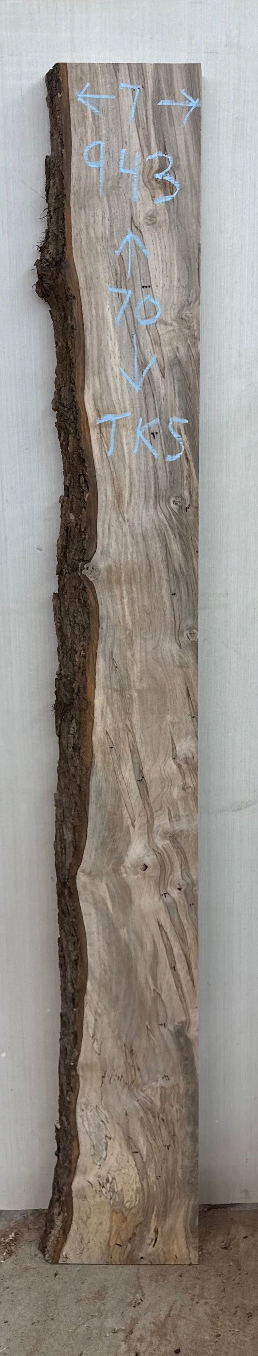 Board 0943: 5 Ft Ambrosia Maple Live Edge