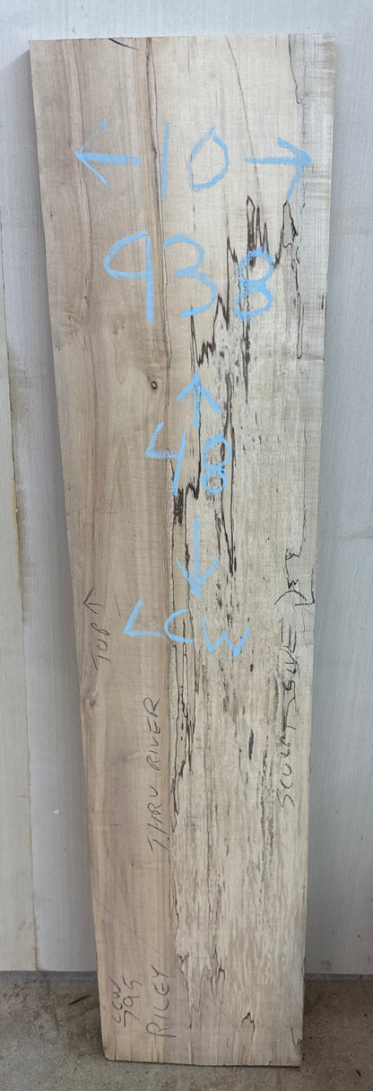 Asher: 3 ft Spalted Maple, through river