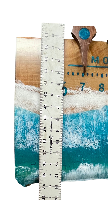 Samoa 3: 3-foot Maple Ocean clock