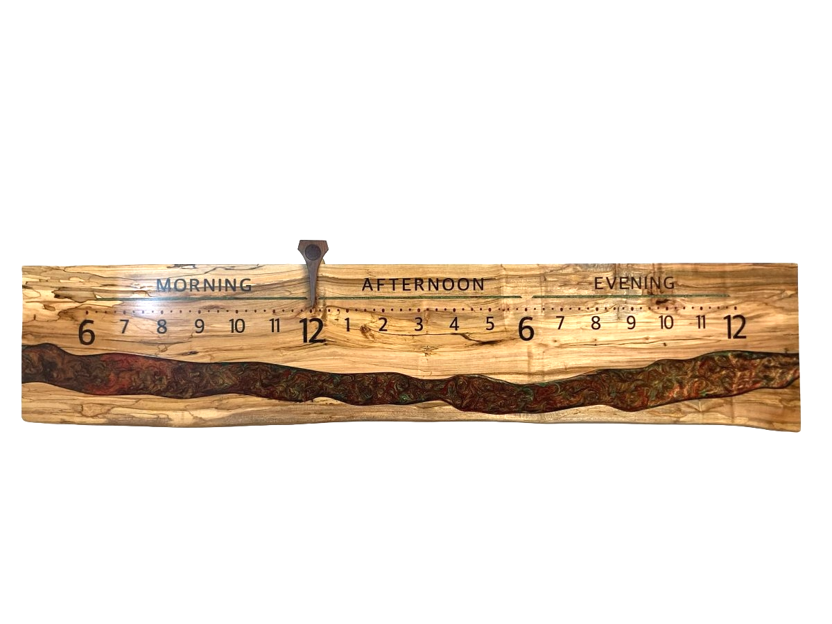 Alwyn: 5-foot Ambrosia Maple River clock
