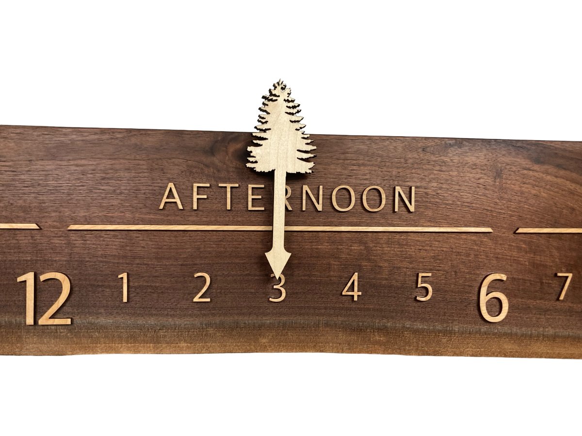 Anica: 5 - foot Walnut/Maple - Linear Clockworks