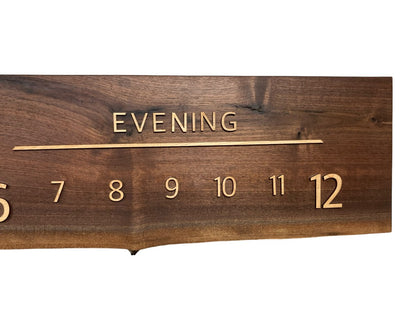 Anica: 5 - foot Walnut/Maple - Linear Clockworks