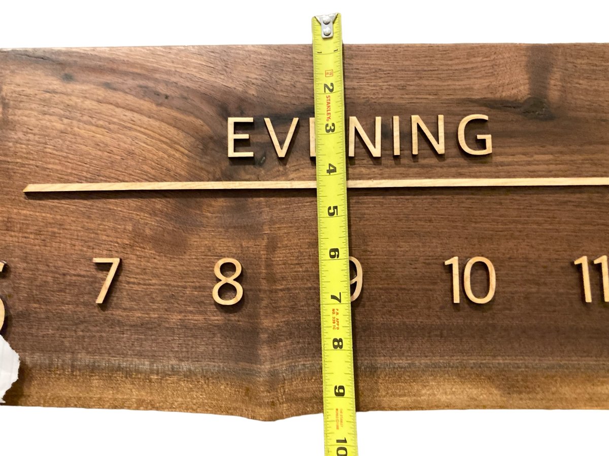 Anica: 5 - foot Walnut/Maple - Linear Clockworks