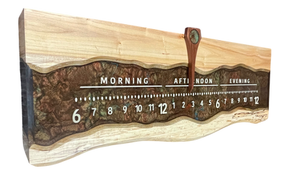 Asher: 3 ft Spalted Maple, through river
