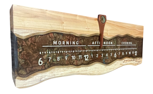 Asher: 3 ft Spalted Maple, through river