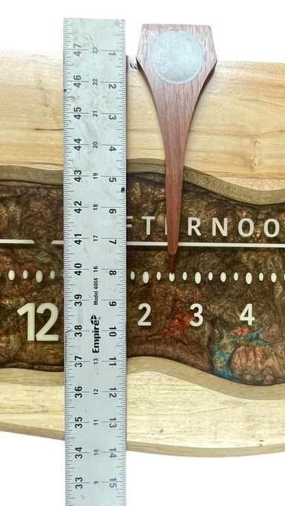 Asher: 3 ft Spalted Maple, through river