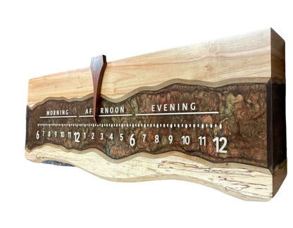 Asher: 3 ft Spalted Maple, through river
