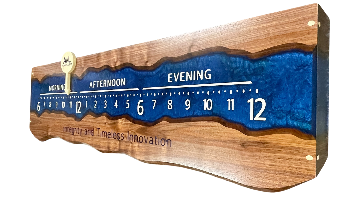 Avltech: 5-foot walnut through river.
