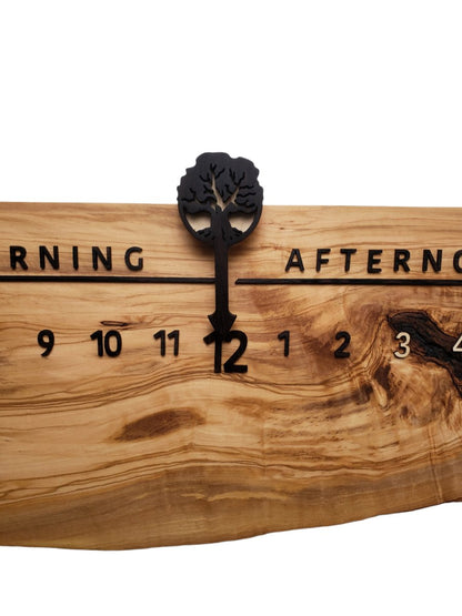 California:3 - foot Olivewood/Wenge - Linear Clockworks