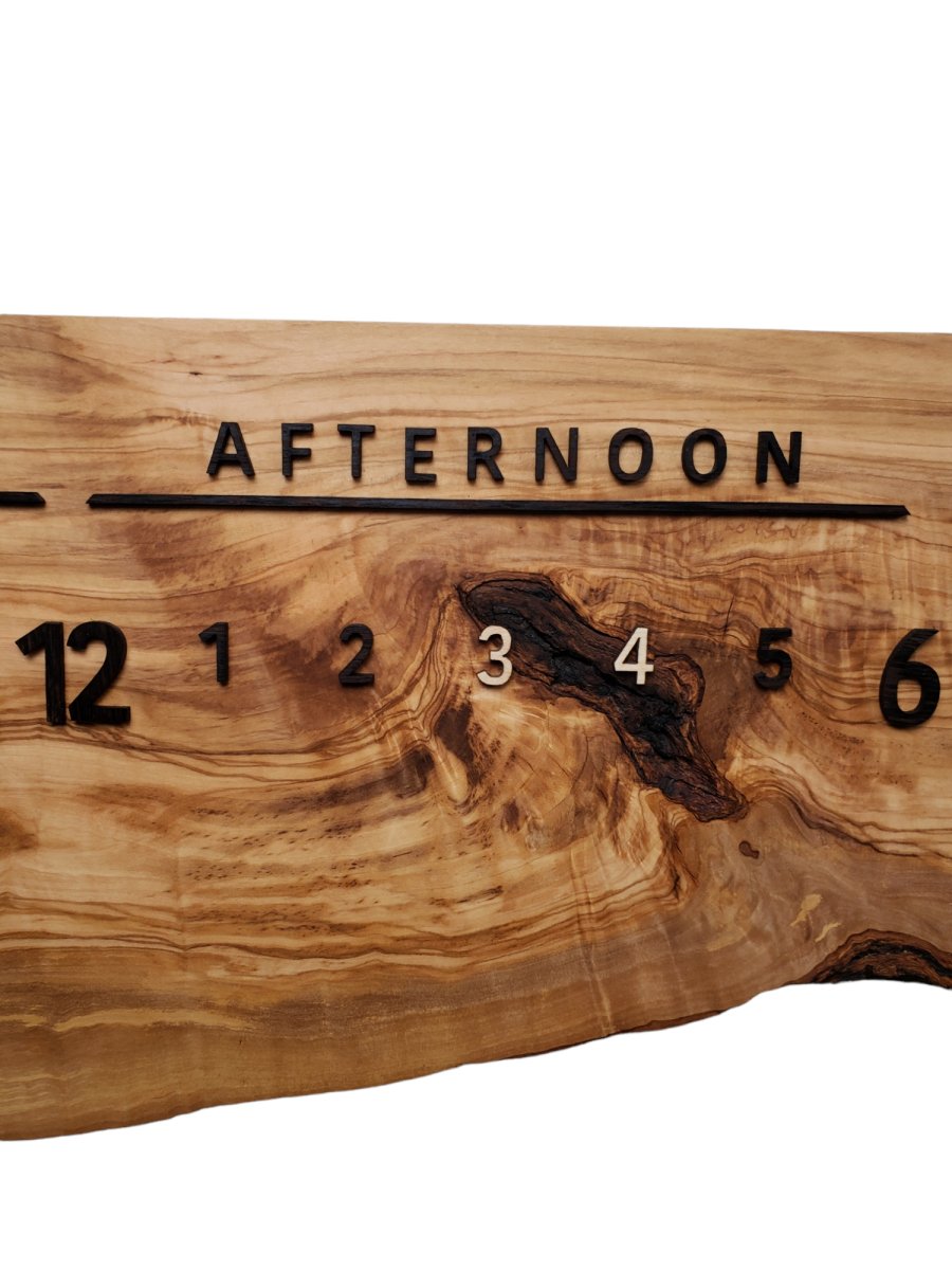 California:3 - foot Olivewood/Wenge - Linear Clockworks