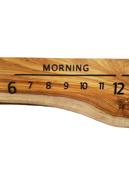 Camilla:5 - foot Canarywood/Walnut - Linear Clockworks