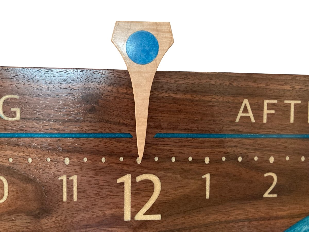 Ebro: 5 - foot Walnut Riverclock - Linear Clockworks