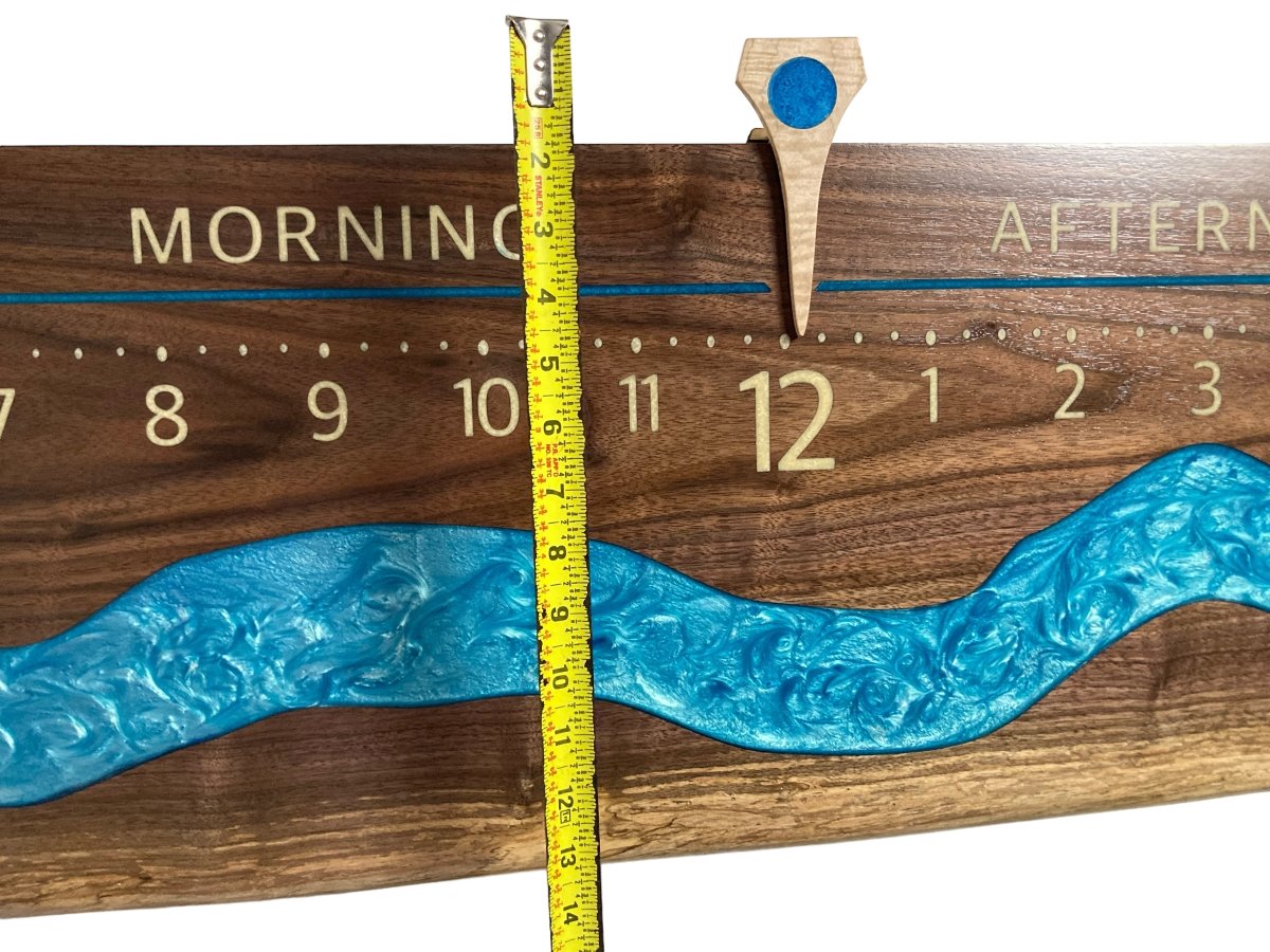 Ebro: 5 - foot Walnut Riverclock - Linear Clockworks