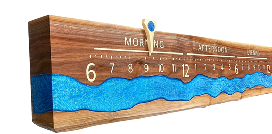 Finlay: 5-foot live edge walnut surface river