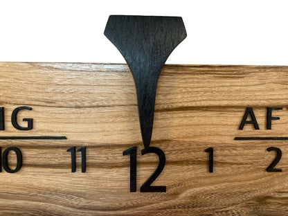 Hayden: 5 - foot Spalted Hackberry - Linear Clockworks