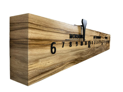 Hayden: 5 - foot Spalted Hackberry - Linear Clockworks