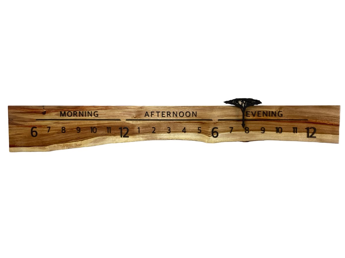 Malise:5 - foot Canarywood/Walnut - Linear Clockworks