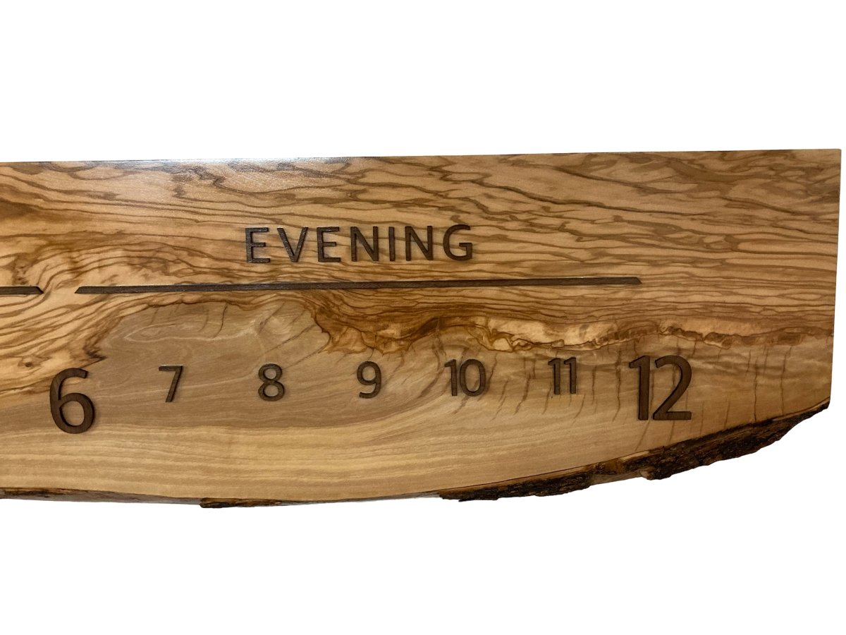 Nakoa: 5 - foot Olivewood/Walnut - Linear Clockworks