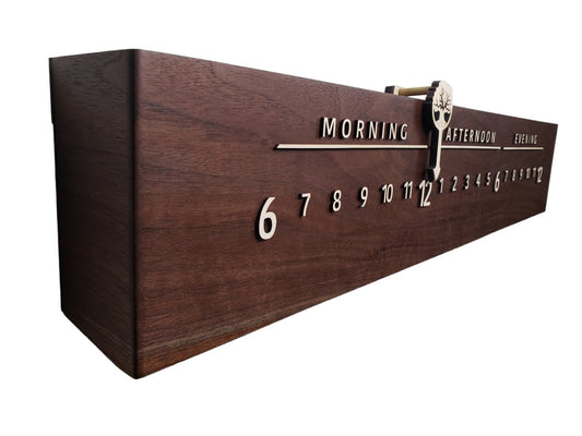 Orion: 3 - foot Walnut/Maple - Linear Clockworks