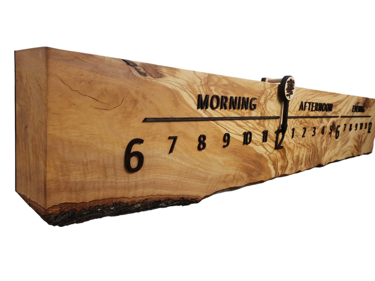 Palermo:5 - foot Olivewood/Wenge - Linear Clockworks