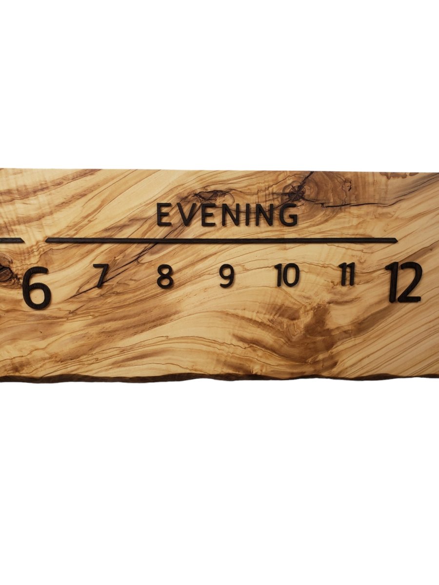 Palermo:5 - foot Olivewood/Wenge - Linear Clockworks