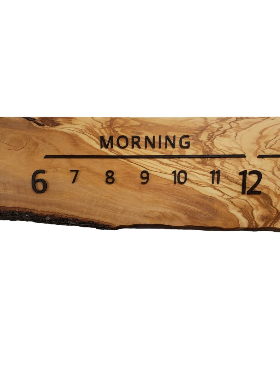 Palermo:5 - foot Olivewood/Wenge - Linear Clockworks