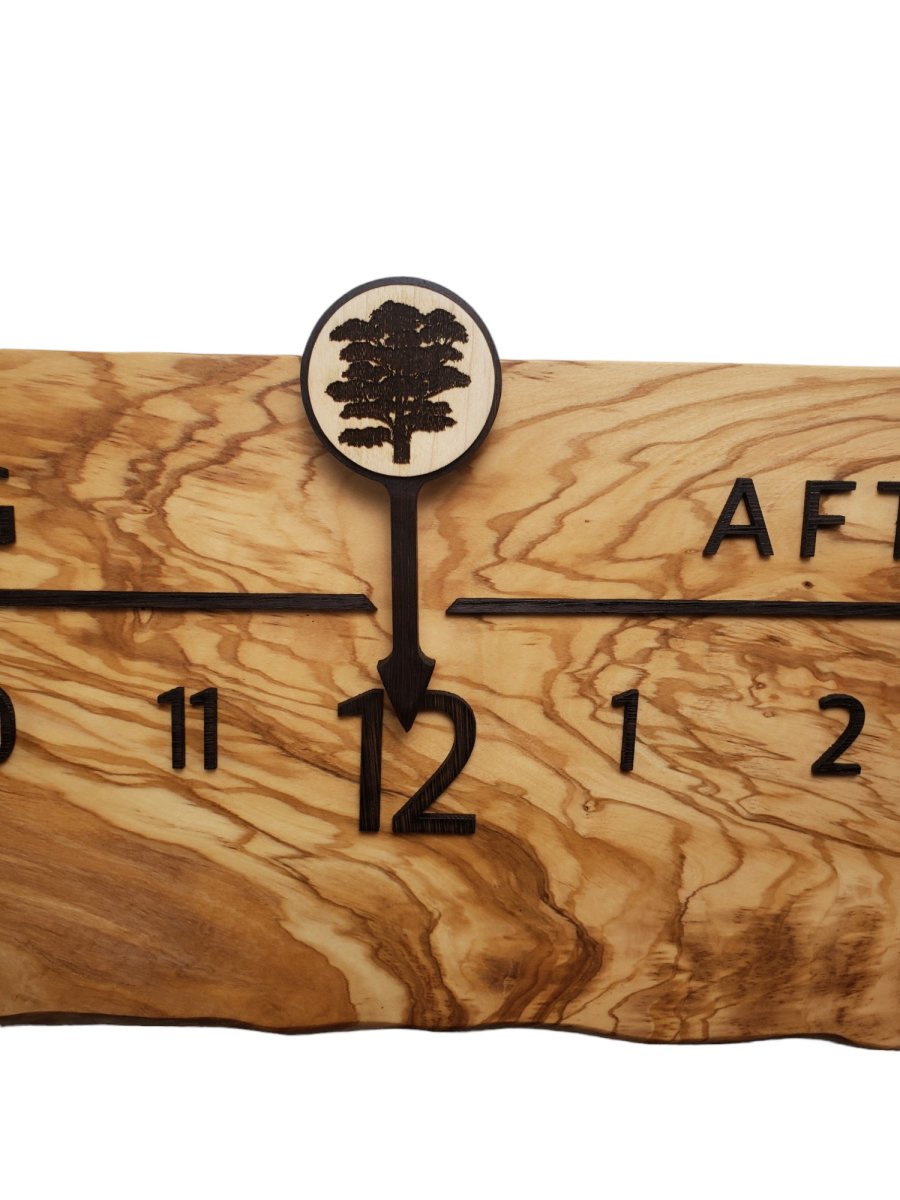 Palermo:5 - foot Olivewood/Wenge - Linear Clockworks