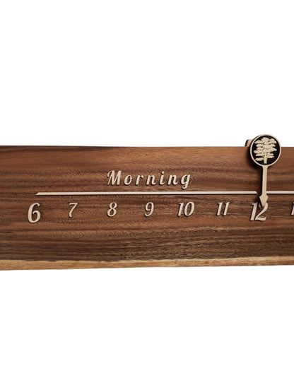 Peru:5 - foot Monkeypod/Maple - Linear Clockworks