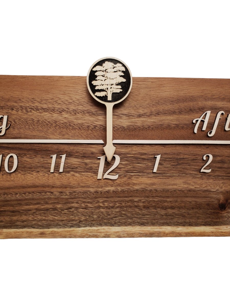 Peru:5 - foot Monkeypod/Maple - Linear Clockworks