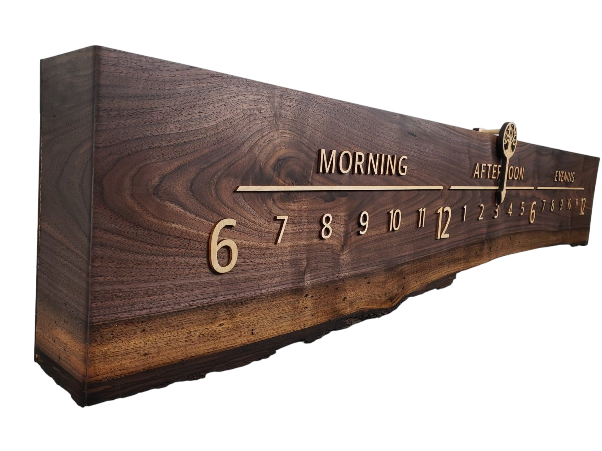 Brighton:5 - foot Walnut/Maple - Linear Clockworks