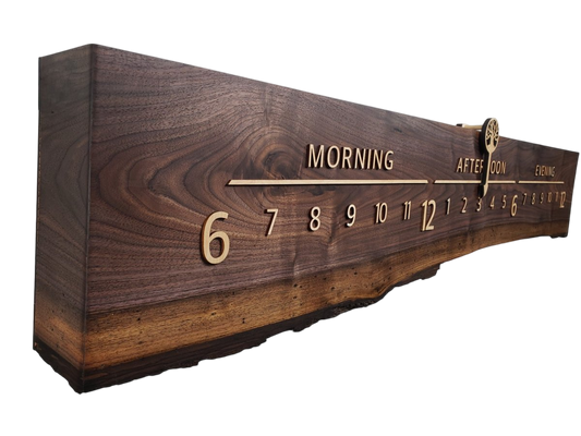 Brighton:5 - foot Walnut/Maple - Linear Clockworks