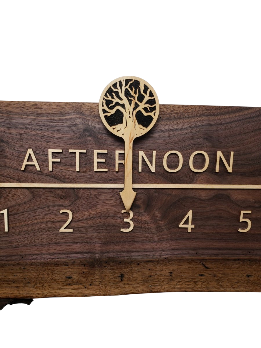 Brighton:5 - foot Walnut/Maple - Linear Clockworks