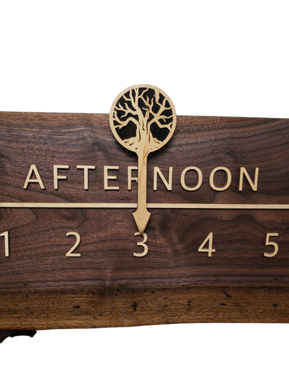Brighton:5 - foot Walnut/Maple - Linear Clockworks