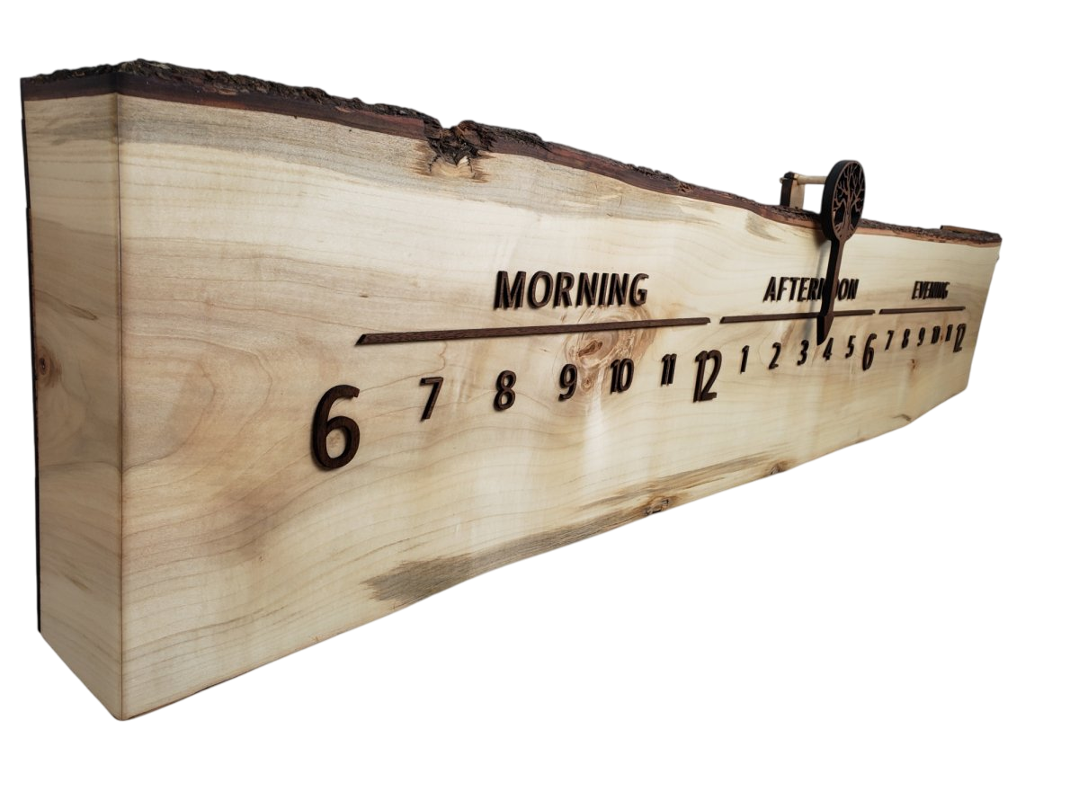 Alruba:5 - foot Maple/Walnut - Linear Clockworks