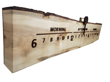 Alruba:5 - foot Maple/Walnut - Linear Clockworks