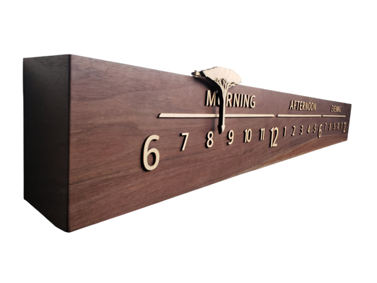 Altair:5 - foot Walnut/Maple - Linear Clockworks