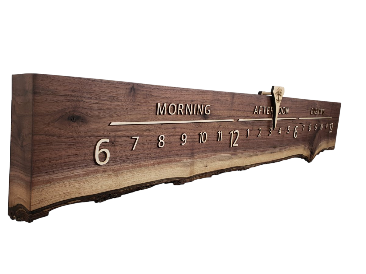 Blueberry:5 - foot Walnut/Maple - Linear Clockworks