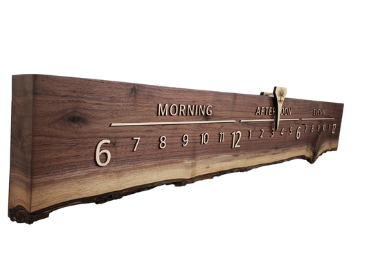 Blueberry:5 - foot Walnut/Maple - Linear Clockworks